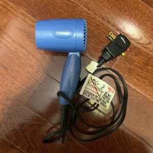 Conair Ocean Blue Travel Size Mini Blow dryer